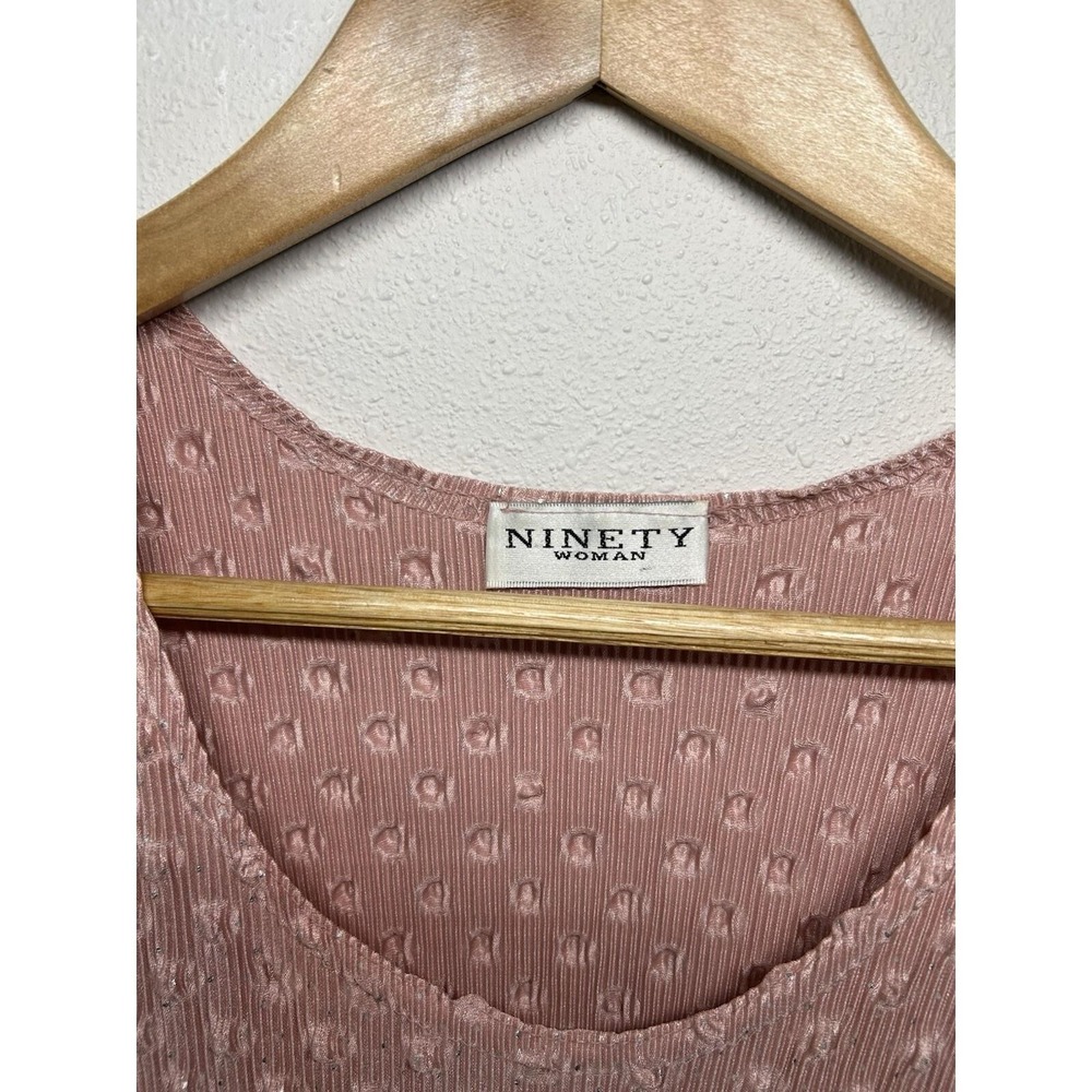 Vintage Brat Textured Bubble Ninety Sleeveless Top Size Large Y2k - Picture 4 of 7
